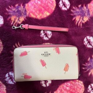 Coach long wallet. Lightly used.